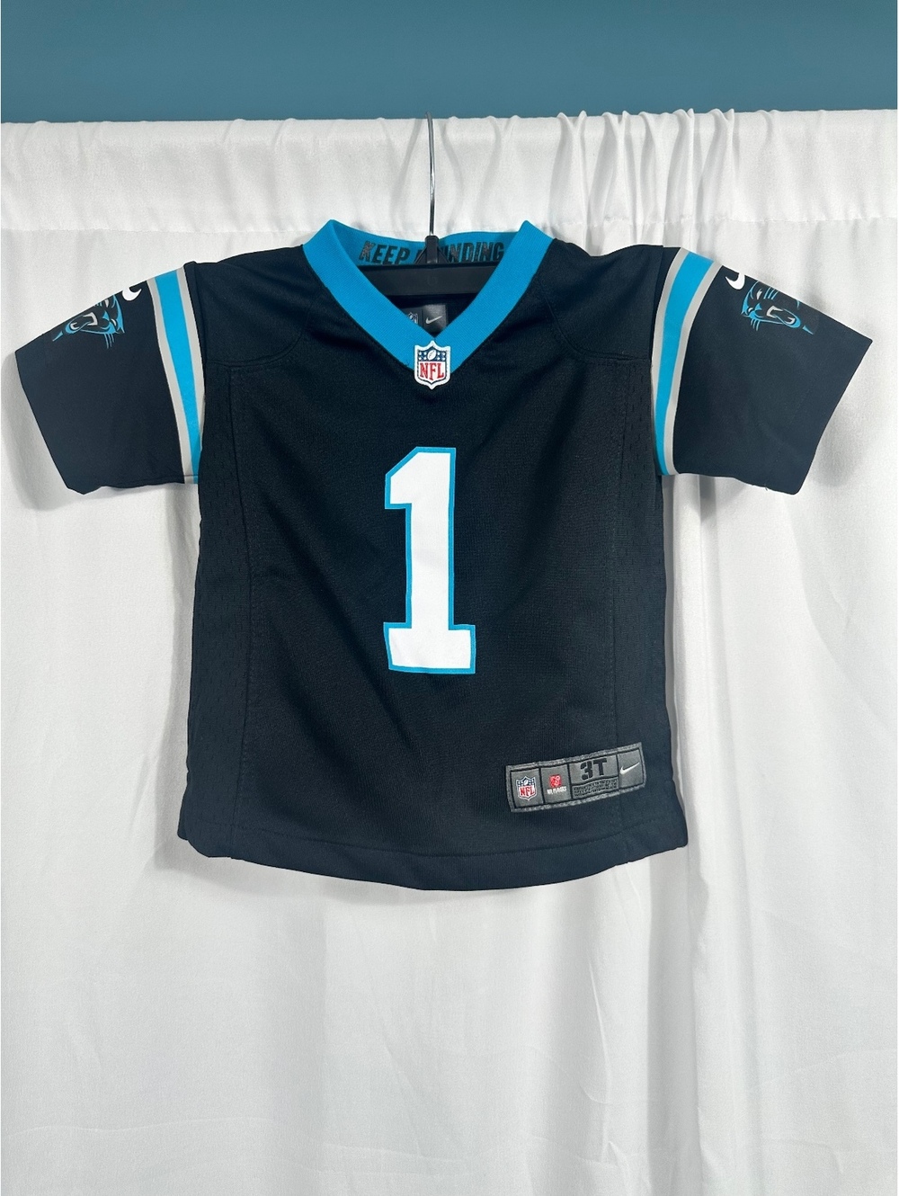 Nike Carolina Panthers Cam Newton #1 Kids Football Jersey Size 3T